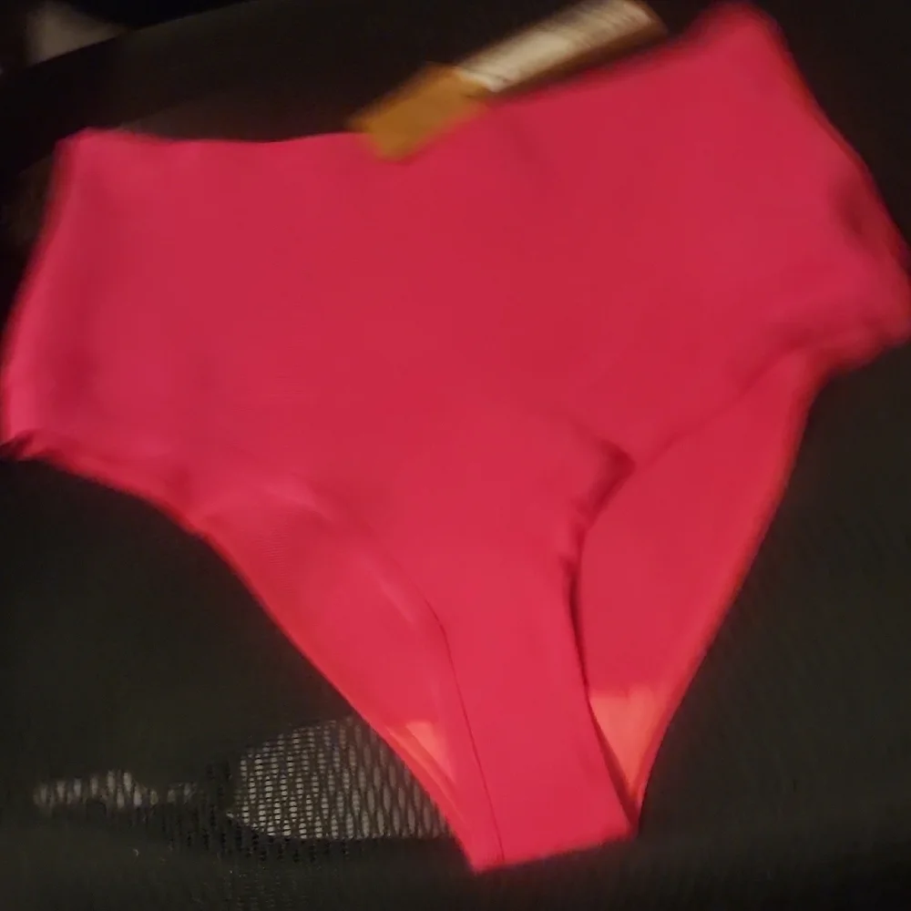 SKIMS High-Waist Knit Magenta Bikini Bottom Size S